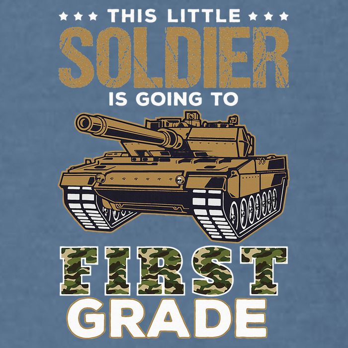 Military Army Camo Tanks First Grade Back To School Garment-Dyed Sweatshirt