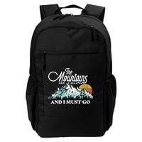 Mountains Are Calling & I Must Go Retro Vintage Backpack