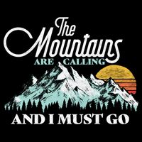 Mountains Are Calling & I Must Go Retro Vintage Backpack