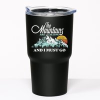 Mountains Are Calling & I Must Go Retro Vintage Tumbler