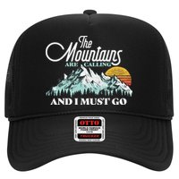 Mountains Are Calling & I Must Go Retro Vintage Trucker Hat