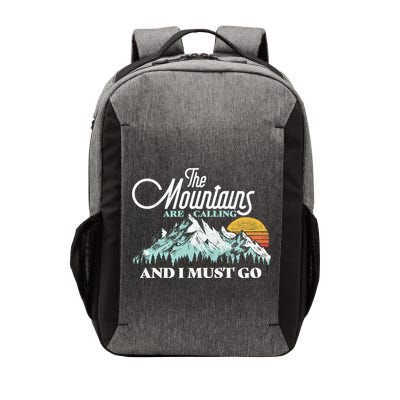 Mountains Are Calling & I Must Go Retro Vintage Vector Backpack