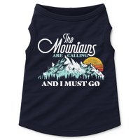Mountains Are Calling & I Must Go Retro Vintage Doggie Tank