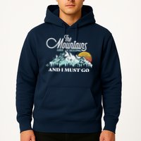 Mountains Are Calling & I Must Go Retro Vintage Hoodie