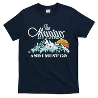 Mountains Are Calling & I Must Go Retro Vintage T-Shirt