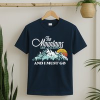 Mountains Are Calling & I Must Go Retro Vintage T-Shirt