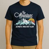 Mountains Are Calling & I Must Go Retro Vintage T-Shirt