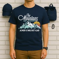 Mountains Are Calling & I Must Go Retro Vintage T-Shirt
