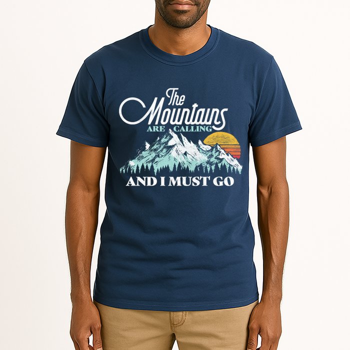 Mountains Are Calling & I Must Go Retro Vintage Tall T-Shirt