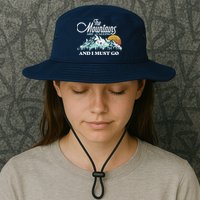 Mountains Are Calling & I Must Go Retro Vintage Bucket Hat