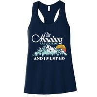 Mountains Are Calling & I Must Go Retro Vintage Womens Tank Top