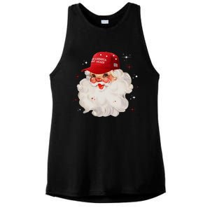 Make A Christmas Great Again Xmas Trump Maga Pajamas Santa Ladies PosiCharge Tri-Blend Wicking Tank