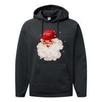 Make A Christmas Great Again Xmas Trump Maga Pajamas Santa Performance Fleece Hoodie