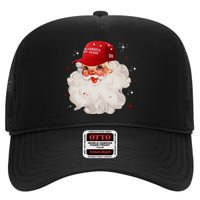 Make A Christmas Great Again Xmas Trump Maga Pajamas Santa High Crown Mesh Back Trucker Hat