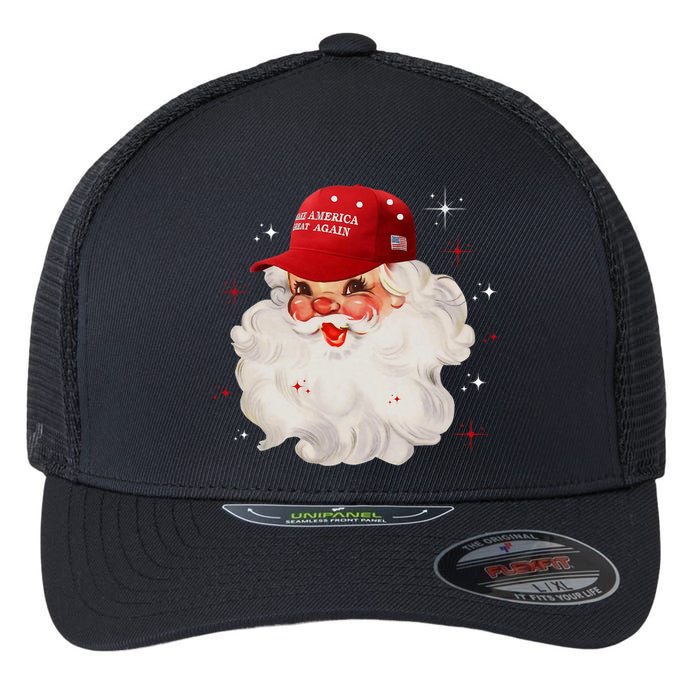 Make A Christmas Great Again Xmas Trump Maga Pajamas Santa Flexfit Unipanel Trucker Cap