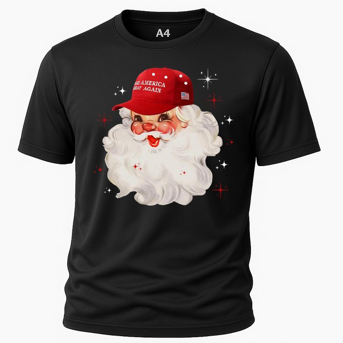 Make A Christmas Great Again Xmas Trump Maga Pajamas Santa Cooling Performance Crew T-Shirt