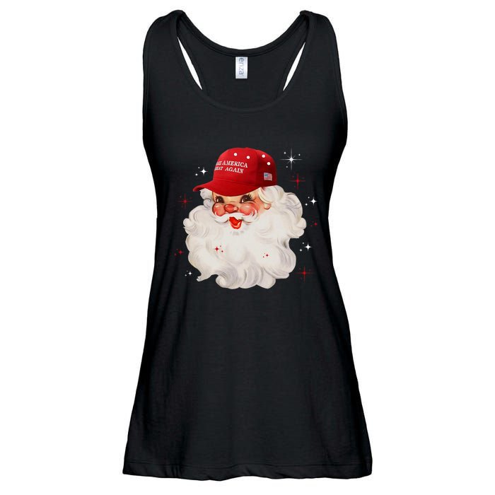 Make A Christmas Great Again Xmas Trump Maga Pajamas Santa Ladies Essential Flowy Tank