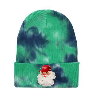 Make A Christmas Great Again Xmas Trump Maga Pajamas Santa Tie Dye 12in Knit Beanie