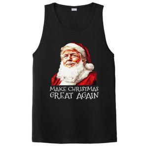 Make A Christmas Great Again Xmas President Trump Maga Santa PosiCharge Competitor Tank