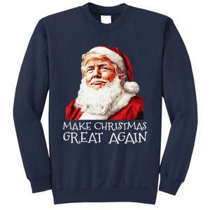 Make A Christmas Great Again Xmas President Trump Maga Santa Sweatshirt