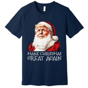 Make A Christmas Great Again Xmas President Trump Maga Santa Premium T-Shirt