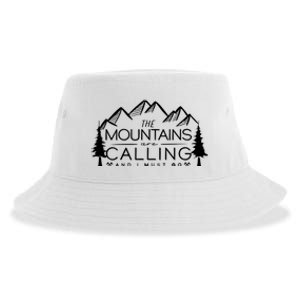 Mountains Are Calling And I Must Go Nature Lover Sustainable Bucket Hat