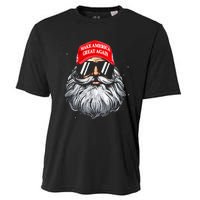 Make A Christmas Great Again Funny Xmas Trump Santa Pajamas Cooling Performance Crew T-Shirt