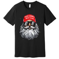 Make A Christmas Great Again Funny Xmas Trump Santa Pajamas Premium T-Shirt