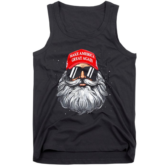 Make A Christmas Great Again Funny Xmas Trump Santa Pajamas Tank Top