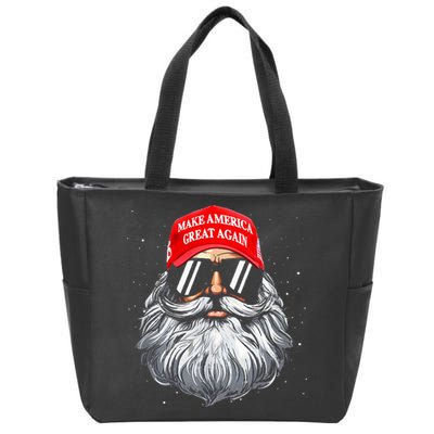 Make A Christmas Great Again Funny Xmas Trump Santa Pajamas Zip Tote Bag