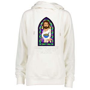 Mac And Cheese Lover Cheesus Christ Our Lord In Flavor Womens Funnel Neck Pullover Hood