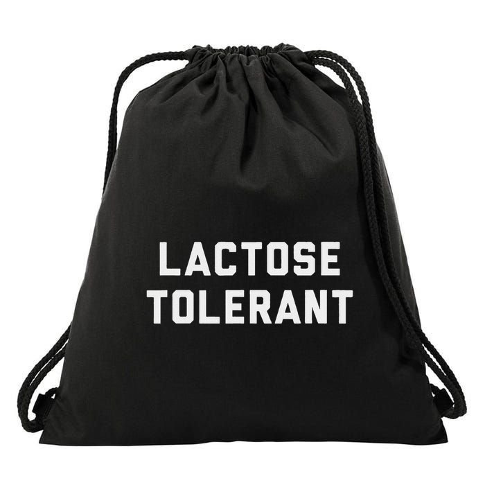 Milk And Cookies No Problem! Lactose Tolerant Design Drawstring Bag