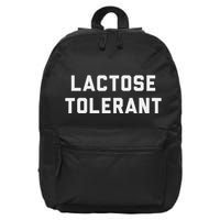 Milk And Cookies No Problem! Lactose Tolerant Design 16 in Basic Backpack