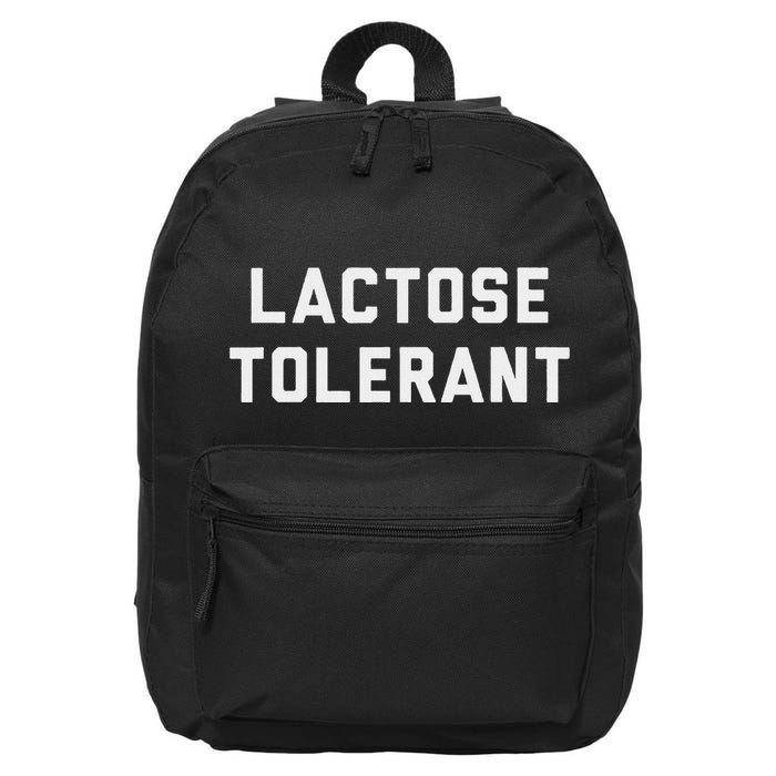 Milk And Cookies No Problem! Lactose Tolerant Design 16 in Basic Backpack