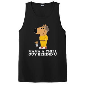 Mama A Chill Guy Behind You Funny Gen Z Humour PosiCharge Competitor Tank