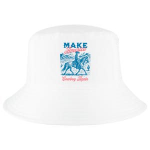 Make America Cowboy Again Western Rodeo Cool Comfort Performance Bucket Hat