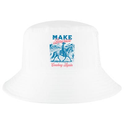 Make America Cowboy Again Western Rodeo Cool Comfort Performance Bucket Hat