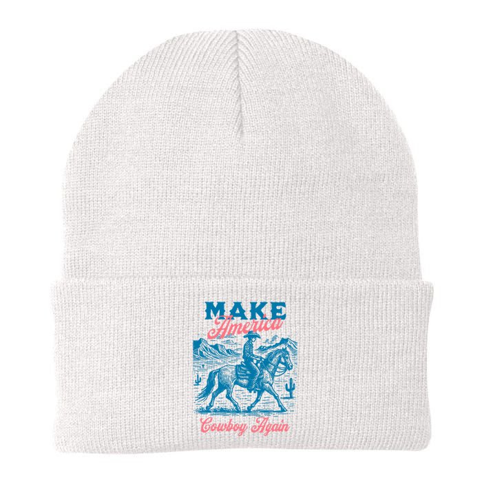 Make America Cowboy Again Western Rodeo Knit Cap Winter Beanie