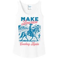 Make America Cowboy Again Western Rodeo Ladies Essential Tank