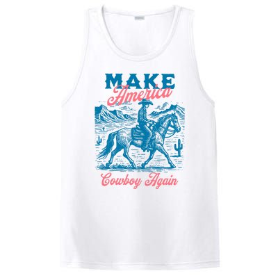 Make America Cowboy Again Western Rodeo PosiCharge Competitor Tank