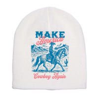 Make America Cowboy Again Western Rodeo Short Acrylic Beanie