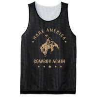 Make America Cowgirl Cowboy Again Mesh Reversible Basketball Jersey Tank