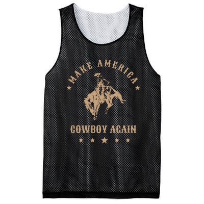 Make America Cowgirl Cowboy Again Mesh Reversible Basketball Jersey Tank