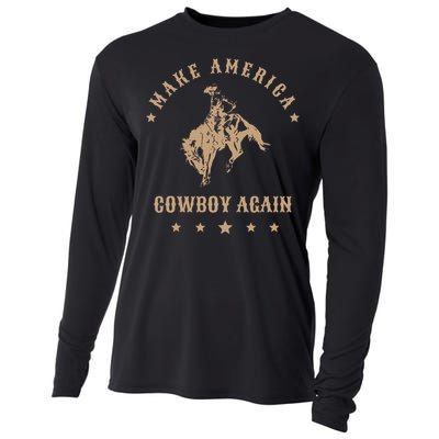 Make America Cowgirl Cowboy Again Cooling Performance Long Sleeve Crew