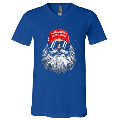 Make A Christmas Great Again Xmas Trump Santa V-Neck T-Shirt