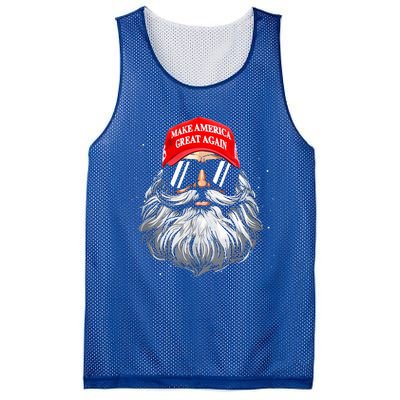 Make A Christmas Great Again Xmas Trump Santa Mesh Reversible Basketball Jersey Tank