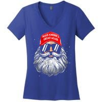 Make A Christmas Great Again Xmas Trump Santa Women's V-Neck T-Shirt