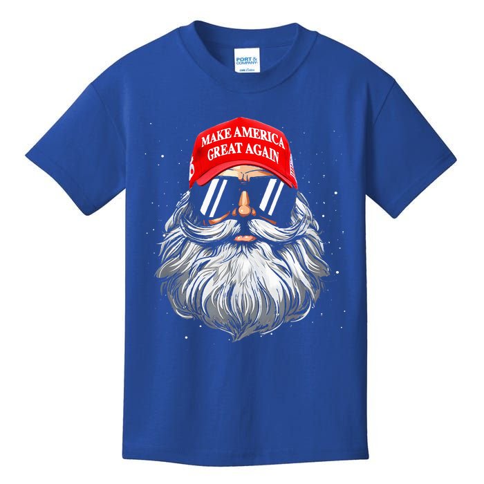 Make A Christmas Great Again Xmas Trump Santa Kids T-Shirt