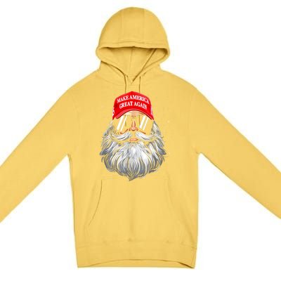 Make A Christmas Great Again Funny Xmas Trump Santa Pajamas Gift Premium Pullover Hoodie