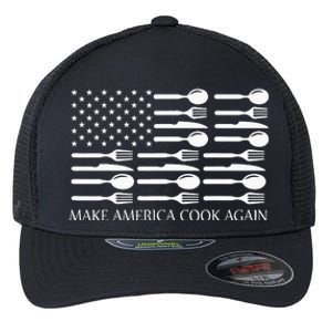 Make America Cook Again Cooking Chef Flexfit Unipanel Trucker Cap